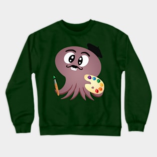 Bruno the Artsy Octopus Crewneck Sweatshirt